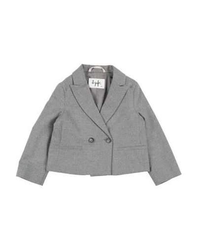 Il Gufo Babies'  Toddler Girl Blazer Light Grey Size 6 Polyester, Viscose, Elastane In Gray