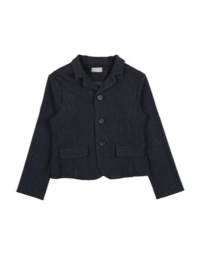 Il Gufo Babies'  Toddler Girl Blazer Navy Size 3 Polyester, Viscose, Polyamide, Elastane In Navy Blue
