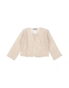 Il Gufo Toddler Girl Cardigan Beige Size 4 Cotton In Neutral