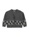 Il Gufo Toddler Girl Cardigan Grey Size 6 Virgin Wool In Grey