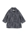 Il Gufo Toddler Girl Coat Midnight Blue Size 4 Cotton, Wool, Synthetic Fibers, Polyester, Alpaca Woo In Blue