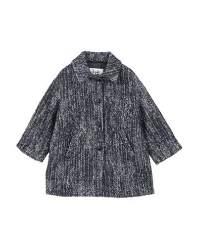 Il Gufo Babies'  Toddler Girl Coat Midnight Blue Size 4 Cotton, Wool, Synthetic Fibers, Polyester, Alpaca Woo In Gray
