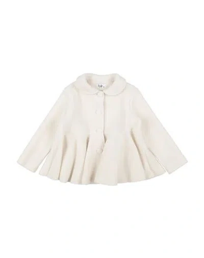 Il Gufo Babies'  Toddler Girl Coat White Size 4 Polyester, Viscose