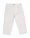 Il Gufo Toddler Girl Jeans Cream Size 5 Cotton, Linen In White
