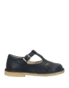 Il Gufo Sandal With Blue Eyelets In Leather In Blue