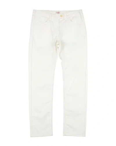 Il Gufo Babies'  Toddler Girl Pants Off White Size 5 Cotton, Elastane