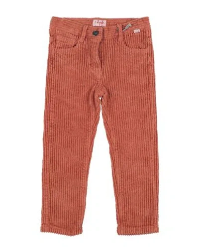 Il Gufo Babies'  Toddler Girl Pants Rust Size 5 Cotton, Elastane In Red