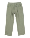 Il Gufo Babies'  Toddler Girl Pants Sage Green Size 4 Linen