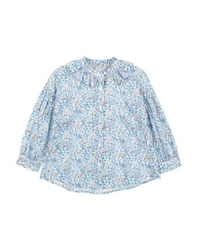 Il Gufo Babies'  Toddler Girl Shirt Azure Size 6 Cotton In Blue