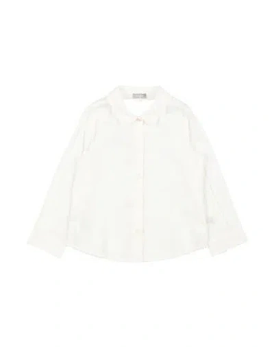 Il Gufo Babies'  Toddler Girl Shirt Ivory Size 6 Cotton, Elastane In White