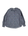 Il Gufo Toddler Girl Shirt Slate Blue Size 5 Cotton In Blue
