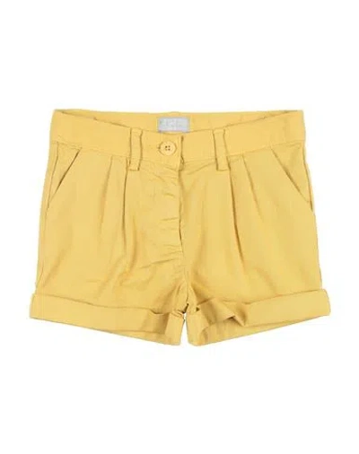 Il Gufo Babies'  Toddler Girl Shorts & Bermuda Shorts Marigold Size 4 Cotton, Elastane In Yellow