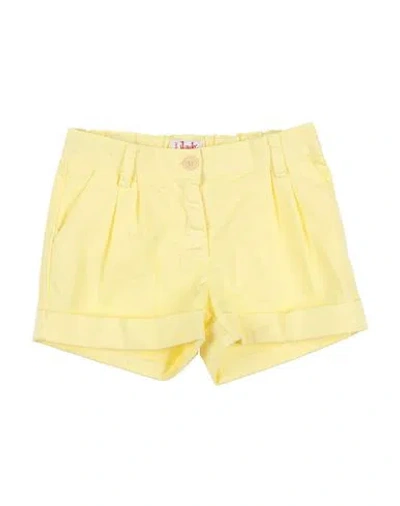 Il Gufo Babies'  Toddler Girl Shorts & Bermuda Shorts Pastel Yellow Size 4 Cotton, Elastane