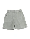 IL GUFO IL GUFO TODDLER GIRL SHORTS & BERMUDA SHORTS SAGE GREEN SIZE 5 COTTON, ELASTANE