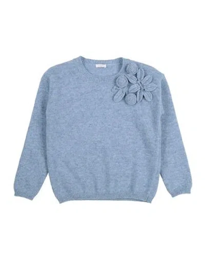 Il Gufo Babies'  Toddler Girl Sweater Azure Size 5 Virgin Wool In Blue