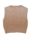 Il Gufo Toddler Girl Sweater Camel Size 5 Alpaca Wool, Polyamide In Beige