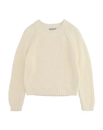 Il Gufo Kids'  Toddler Girl Sweater Cream Size 4 Cotton In White