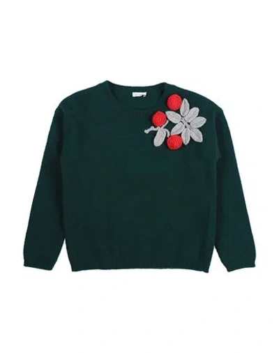 Il Gufo Babies'  Toddler Girl Sweater Dark Green Size 6 Virgin Wool