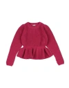 Il Gufo Toddler Girl Sweater Fuchsia Size 5 Cotton In Pink