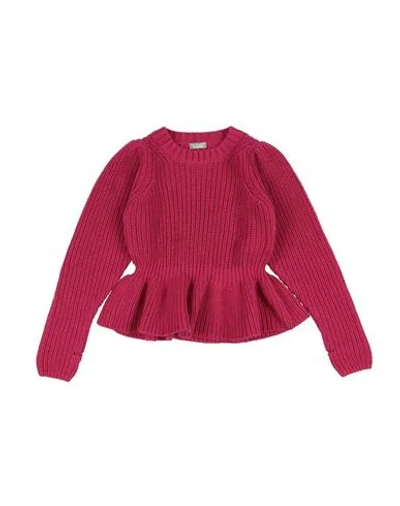 Il Gufo Babies'  Toddler Girl Sweater Fuchsia Size 5 Cotton In Pink