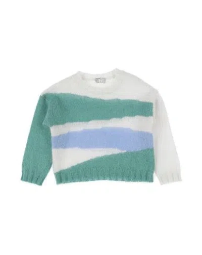 Il Gufo Babies'  Toddler Girl Sweater Green Size 5 Mohair Wool, Polyamide, Wool