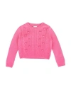 Il Gufo Babies'  Toddler Girl Sweater Magenta Size 6 Virgin Wool