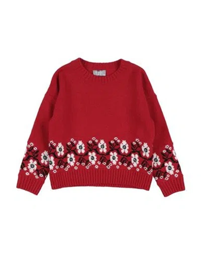 Il Gufo Babies'  Toddler Girl Sweater Red Size 4 Merino Wool