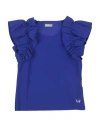 Il Gufo Babies'  Toddler Girl Top Bright Blue Size 4 Polyamide, Elastane
