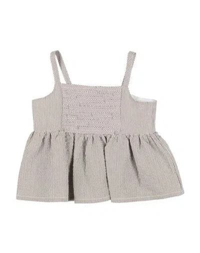 Il Gufo Babies'  Toddler Girl Top Brown Size 6 Cotton, Elastane In Gray