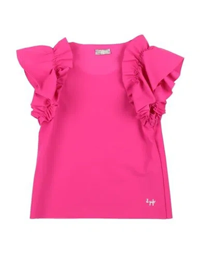 Il Gufo Babies'  Toddler Girl Top Fuchsia Size 4 Polyamide, Elastane In Pink
