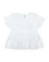 IL GUFO IL GUFO TODDLER GIRL TOP IVORY SIZE 4 COTTON, ELASTANE