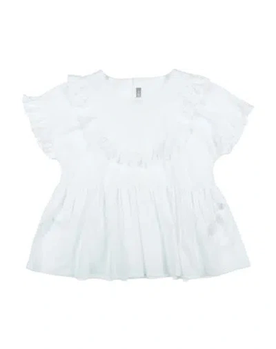 Il Gufo Babies'  Toddler Girl Top Ivory Size 6 Cotton, Elastane In White