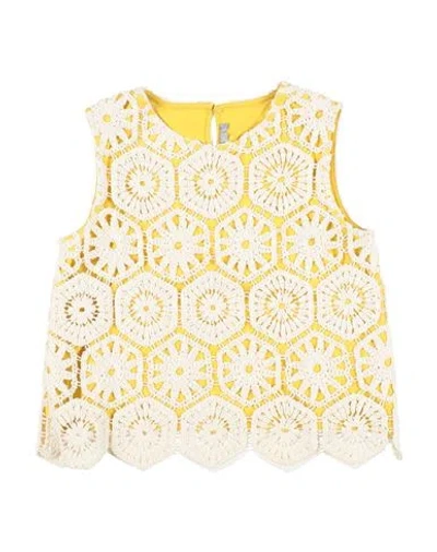 Il Gufo Babies'  Toddler Girl Top Ivory Size 5 Cotton In White