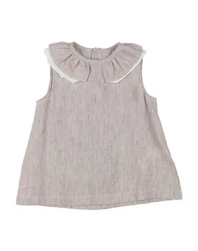 Il Gufo Babies'  Toddler Girl Top Light Brown Size 6 Linen
