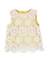 Il Gufo Babies'  Toddler Girl Top Ocher Size 5 Cotton In Yellow