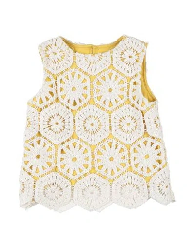 Il Gufo Toddler Girl Top Ocher Size 5 Cotton In Yellow