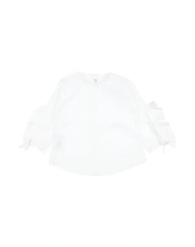 Il Gufo Babies'  Toddler Girl Top White Size 4 Cotton, Elastane