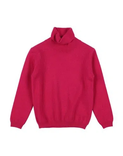 Il Gufo Babies'  Toddler Girl Turtleneck Fuchsia Size 4 Cashmere In Pink