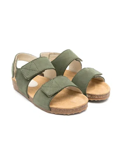 IL GUFO TOUCH-STRAP LEATHER SANDALS