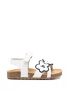 Il Gufo Touch-strap Sandals In White