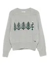 Il Gufo Tree-intarsia Sweatshirt In Gray