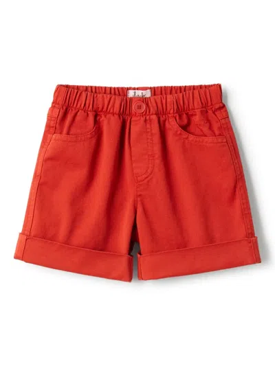 Il Gufo Babies' Turn-up Hem Shorts In Red
