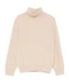 Il Gufo Turtleneck Straight Hem Jumper In Neutral