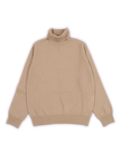 Il Gufo Kids' Turtleneck Sweater In Nude