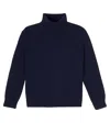 Il Gufo Turtleneck Virgin Wool Sweater In Blue