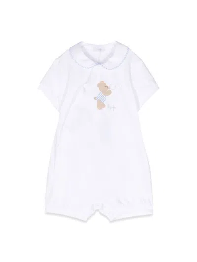 Il Gufo Babies' Tutina Corta Bianco/pepe In White