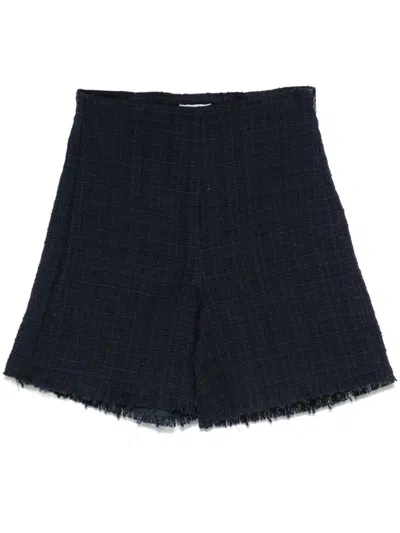 Il Gufo Kids' Tweed Shorts In Blue
