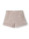 Il Gufo Tweed Shorts In Pink