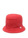 Il Gufo Twill Bucket Hat In Red