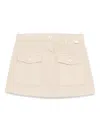 Il Gufo Twill Skirt In Neutrals